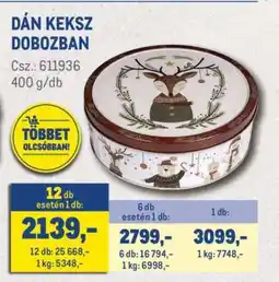 Metro DÁN KEKSZ DOBOZBAN ajánlat