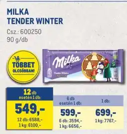 Metro MILKA TENDER WINTER ajánlat