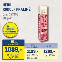 Metro HEIDI RUDOLF PRALINÉ ajánlat