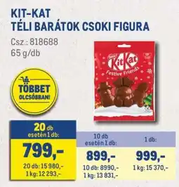 Metro KIT-KAT TÉLI BARÁTOK CSOKI FIGURA ajánlat