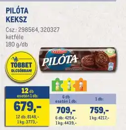 Metro PILÓTA KEKSZ ajánlat