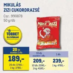 Metro MIKULÁS ZIZI CUKORDRAZSÉ ajánlat