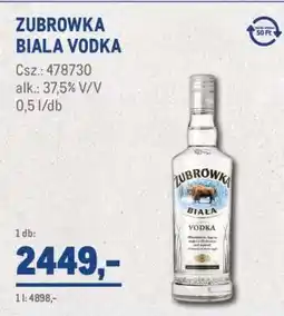 Metro ZUBROWKA Biala vodka ajánlat