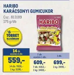 Metro HARIBO KARÁCSONYI GUMICUKOR ajánlat