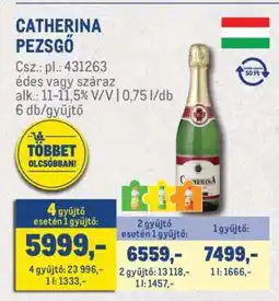 Metro Catherina Pezsgő ajánlat