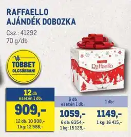 Metro RAFFAELLO AJÁNDÉK DOBOZKA ajánlat