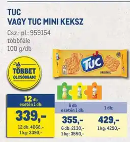 Metro TUC vagy TUC mini keksz ajánlat