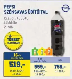 Metro Pepsi szénsavas üdítőital ajánlat