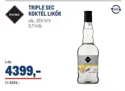 Metro RIOBA TRIPLE SEC KOKTÉL LIKŐR ajánlat
