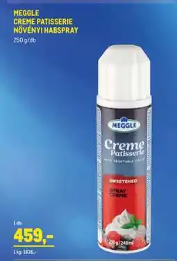 Metro Meggle Creme Patisserie növényi habspray ajánlat