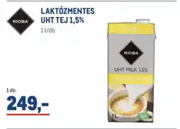 Metro Rioba Laktózmentes UHT Tej 1,5% ajánlat