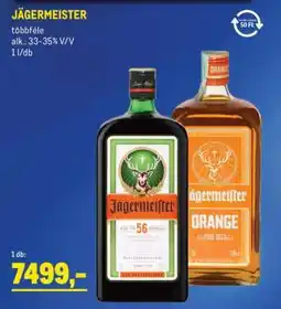 Metro Jägermeister ajánlat