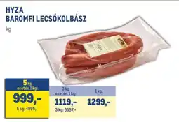 Metro HYZA BAROMFI LECSÓKOLBÁSZ ajánlat