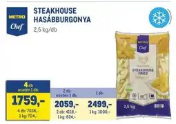 Metro METRO Chef STEAKHOUSE HASÁBBURGONYA ajánlat