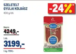 Metro Szeletelt Gyulai Kolbász ajánlat