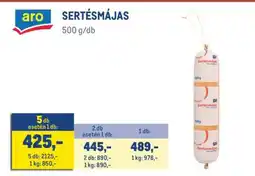 Metro aro SERTÉSMÁJAS ajánlat