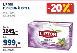 Metro LIPTON FUNKCIONÁLIS TEA ajánlat