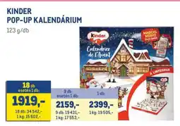 Metro Kinder ajánlat