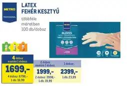 Metro Metro fehér kesztyű ajánlat