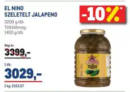 Metro EL NINO SZELETELT JALAPENO ajánlat
