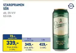 Metro Staropramen sör ajánlat