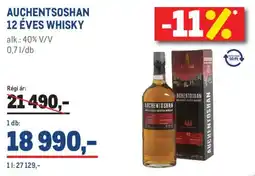 Metro Auchentoshan 12 éves whisky ajánlat