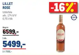 Metro Lillet rose ajánlat