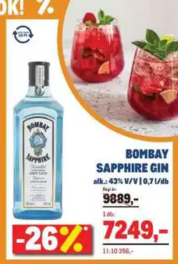 Metro Bombay Sapphire gin ajánlat