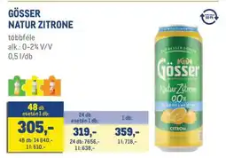 Metro GÖSSER Natur Zitrone ajánlat