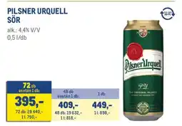 Metro Pilsner Urquell sör ajánlat
