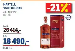 Metro MARTELL VSOP COGNAC ajánlat