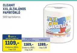 Metro CLEANIT XXL ÁLTALÁNOS PAPÍRTÖRLŐ ajánlat