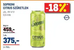 Metro SOPRONI CITRUS SZŰRETLEN ajánlat