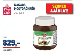 Metro Fine Life KAKAÓS MOGYORÓKRÉM ajánlat