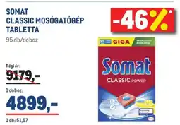 Metro Somat Classic mosogatógép-tabletta ajánlat