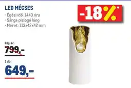 Metro LED-mécses ajánlat