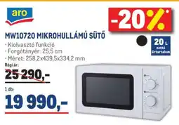 Metro aro MW10720 MIKROHULLÁMÚ SÜTŐ ajánlat