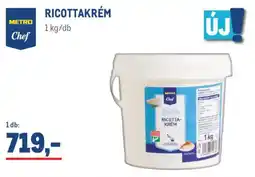 Metro Metro chef ricottakrém ajánlat