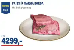 Metro Metro chef friss ír marha borda ajánlat