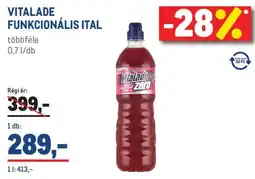Metro Vitalade funkcionális ital ajánlat