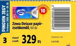 Pingvin Patika Zewa deluxe papírzsebkendő ajánlat