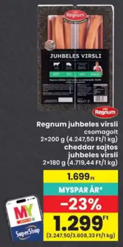 Interspar Regnum juhbeles virsli ajánlat