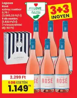 Interspar Laposa rosé ajánlat