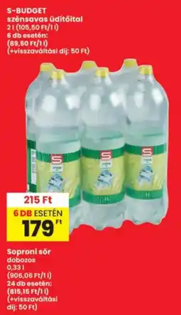 Interspar S-budget szénsavas üdítőital ajánlat