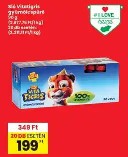 Interspar Sió Vitatigris gyümölcspüré ajánlat
