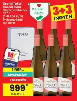 Interspar Tokaji muscat blanc ajánlat
