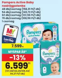 Interspar Pampers active baby ajánlat