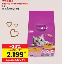 Interspar Whiskas száraz macskaeledel ajánlat