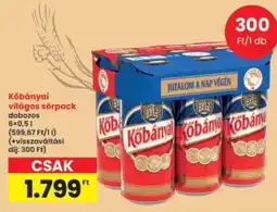 Interspar Kőbányai világos sör ajánlat