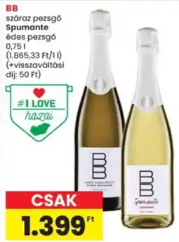 Interspar Bb száraz pezsgő ajánlat